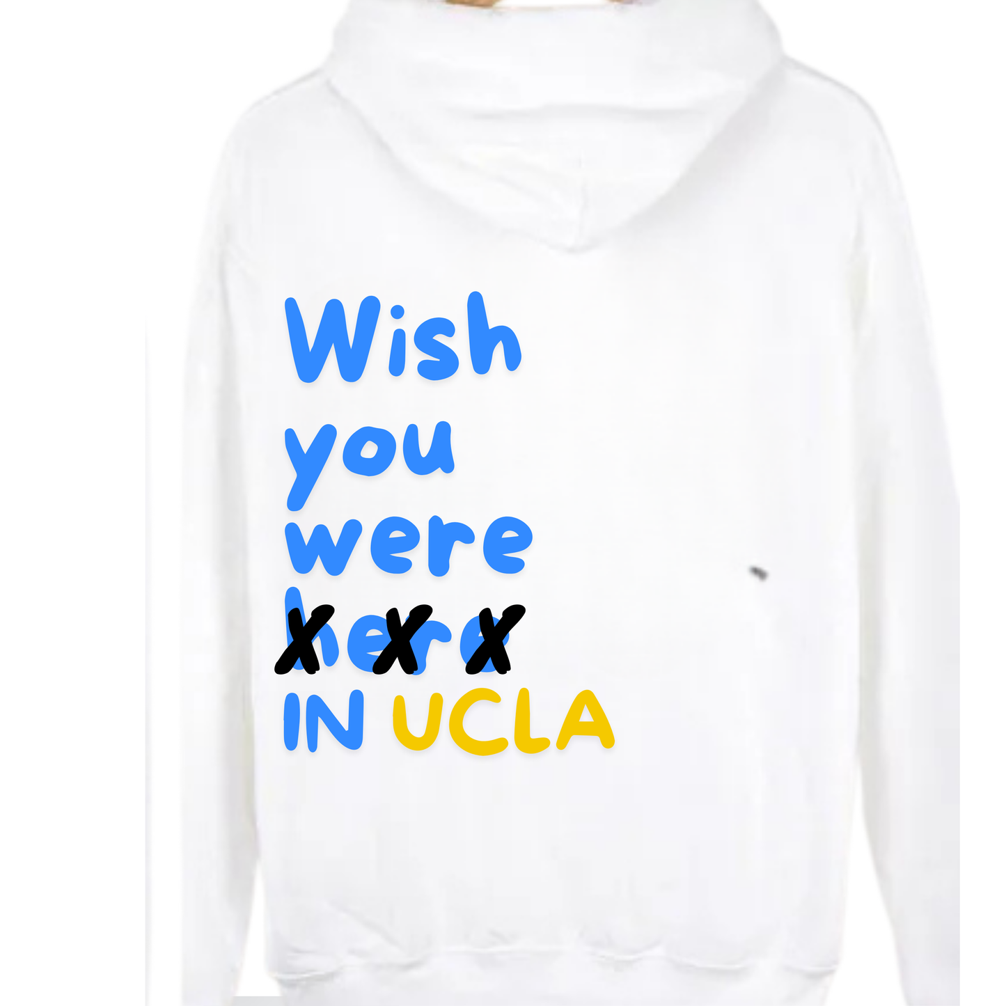 WISH YOU WERE HERE hooded oversized sweatshirt