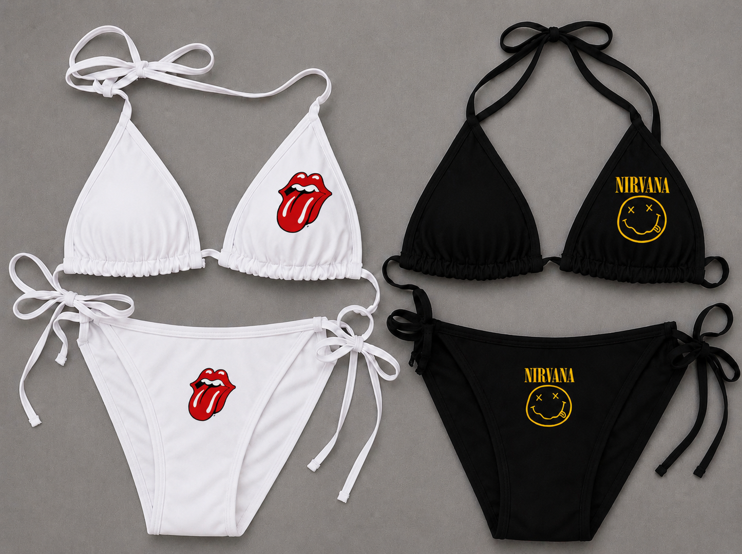 Design your own tailgate college bikini (Triangle top and bottom)