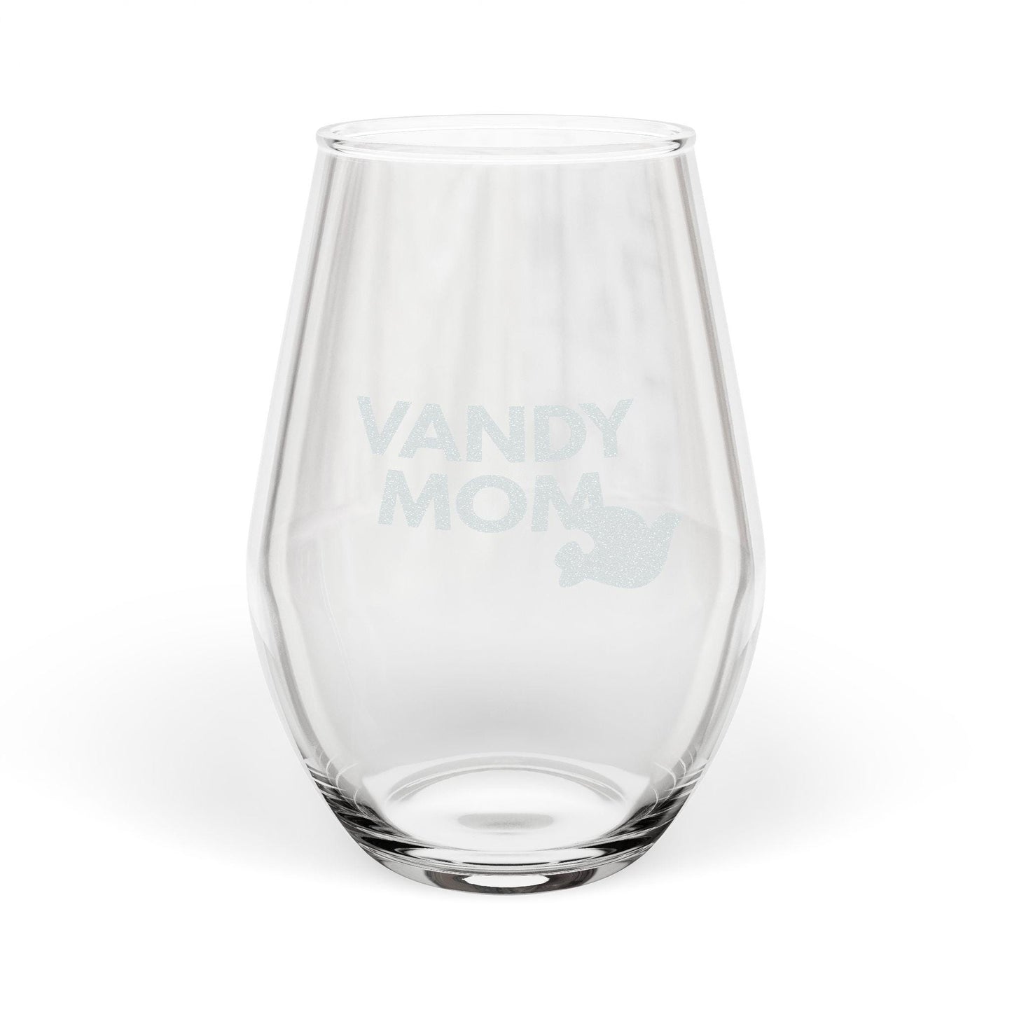 College mom and bachelorette personalized Stemless Wine Glass | Engraved