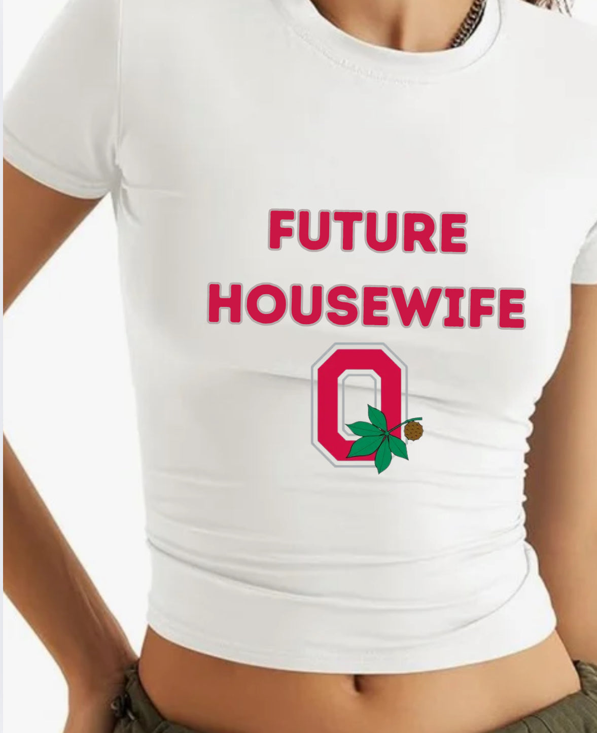 "FUTURE HOUSEWIFE" CROPPED TANK