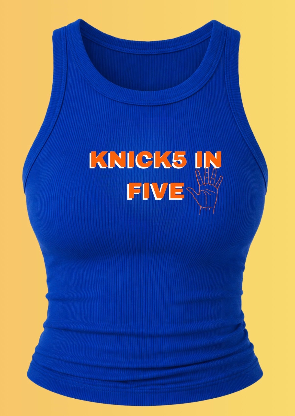 Knicks fitted tank! Knickerbockers or Knicks option..add name