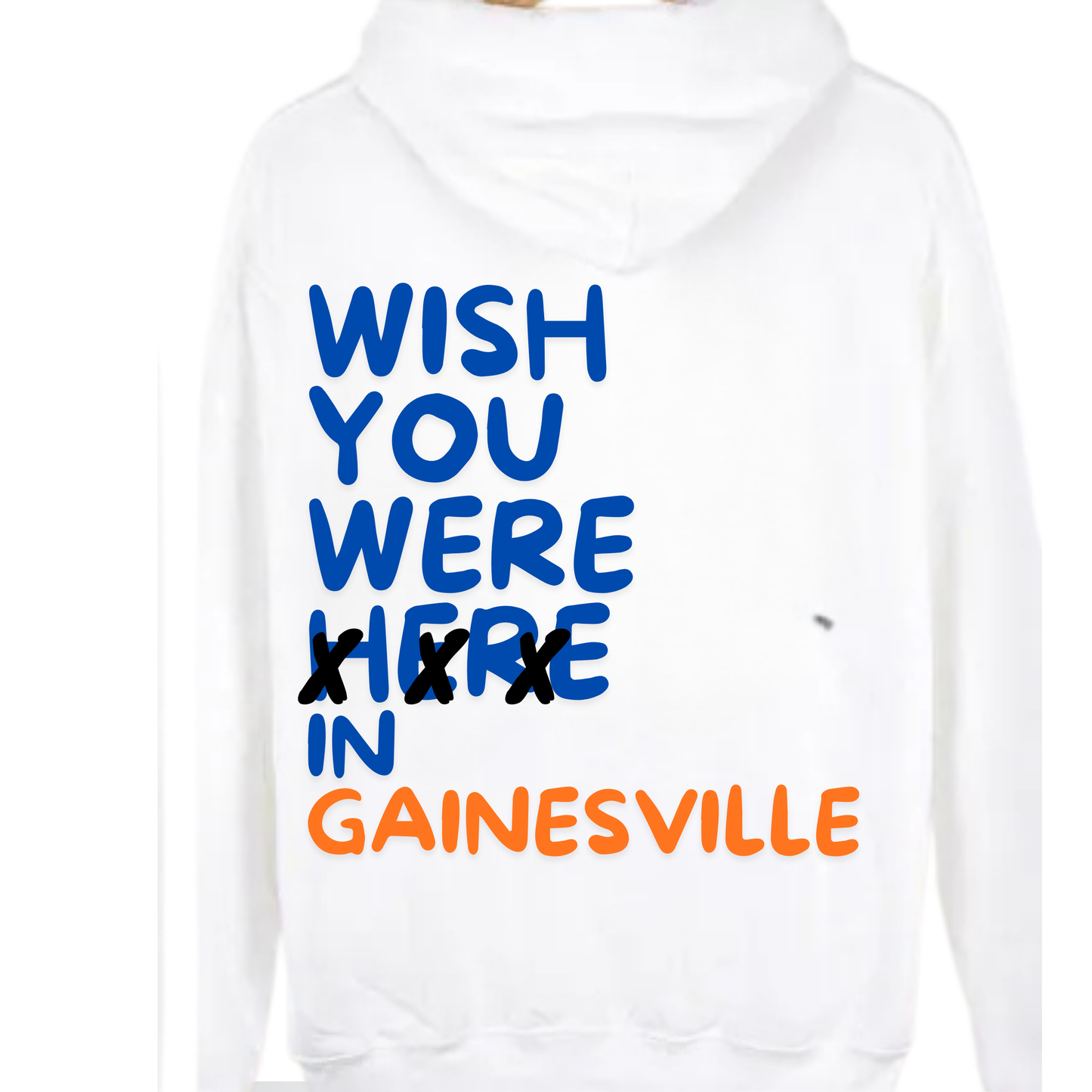 WISH YOU WERE HERE hooded oversized sweatshirt