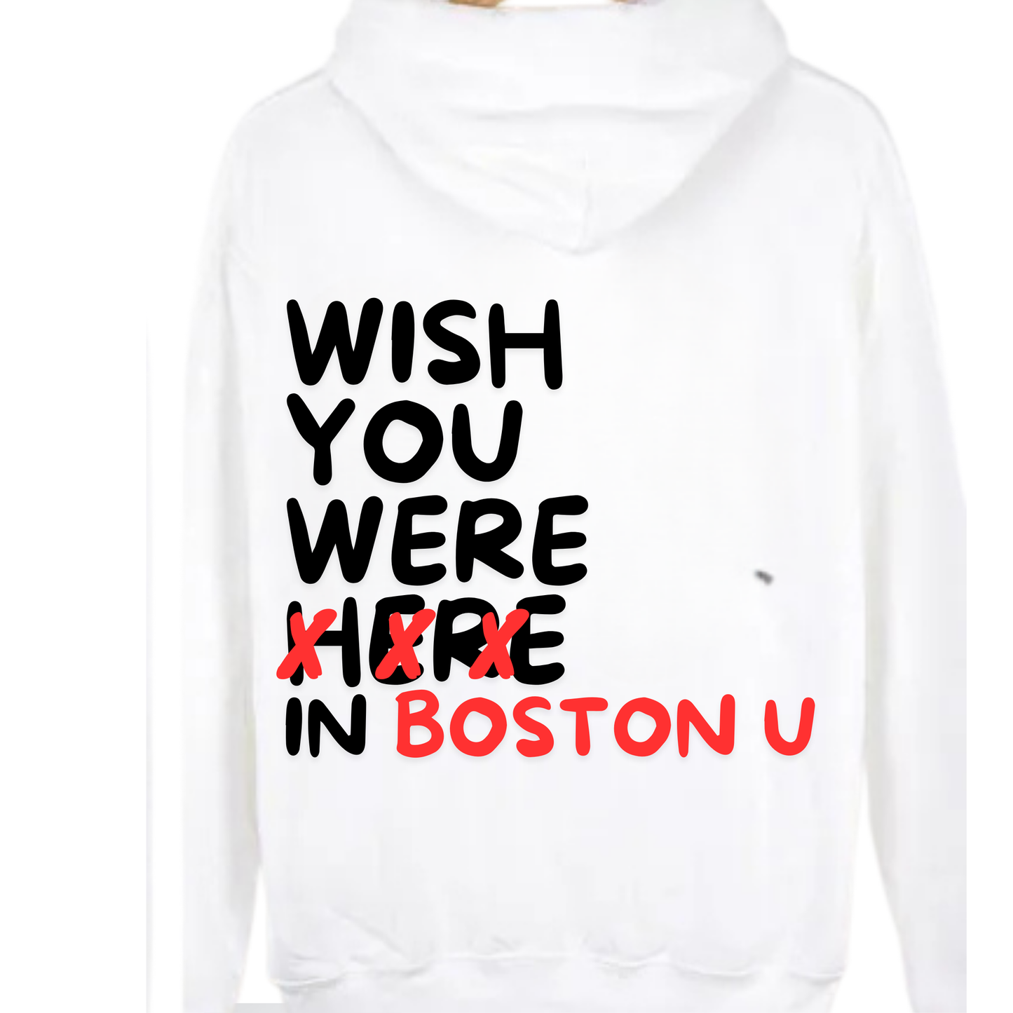 WISH YOU WERE HERE hooded oversized sweatshirt