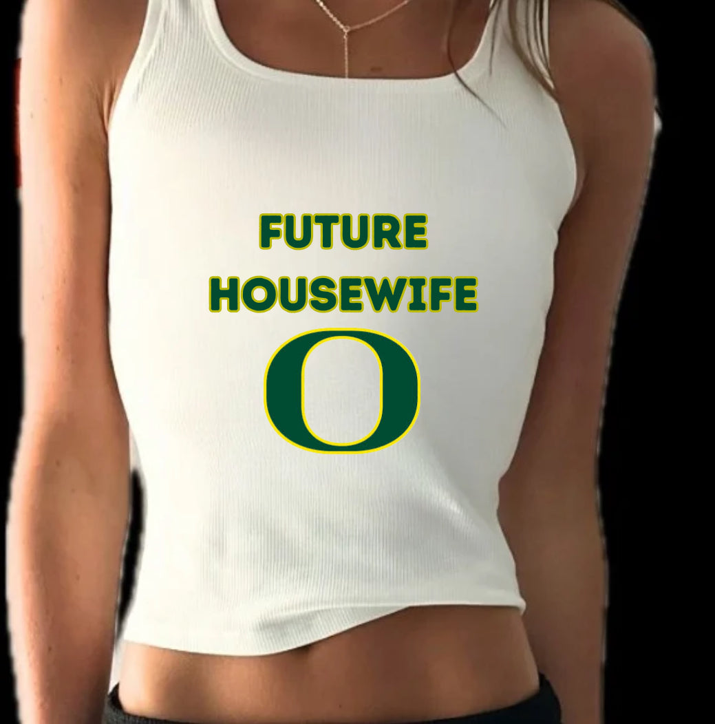 "FUTURE HOUSEWIFE" CROPPED TANK