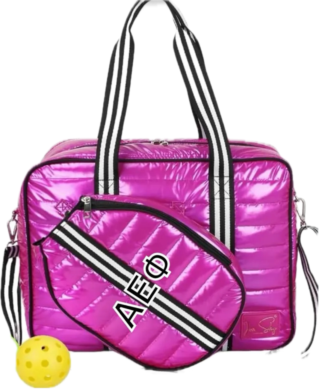 Personalized EMBROIDERED PICKLEBALL NEOPRENE TOTE SLING BAG