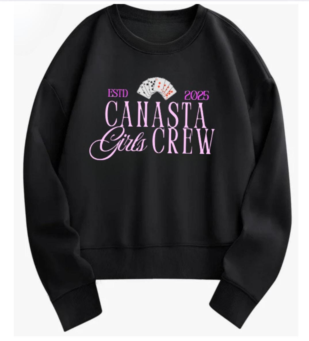 CANASTA GIRLS CREW OVERSIZED SWEATSHIRT