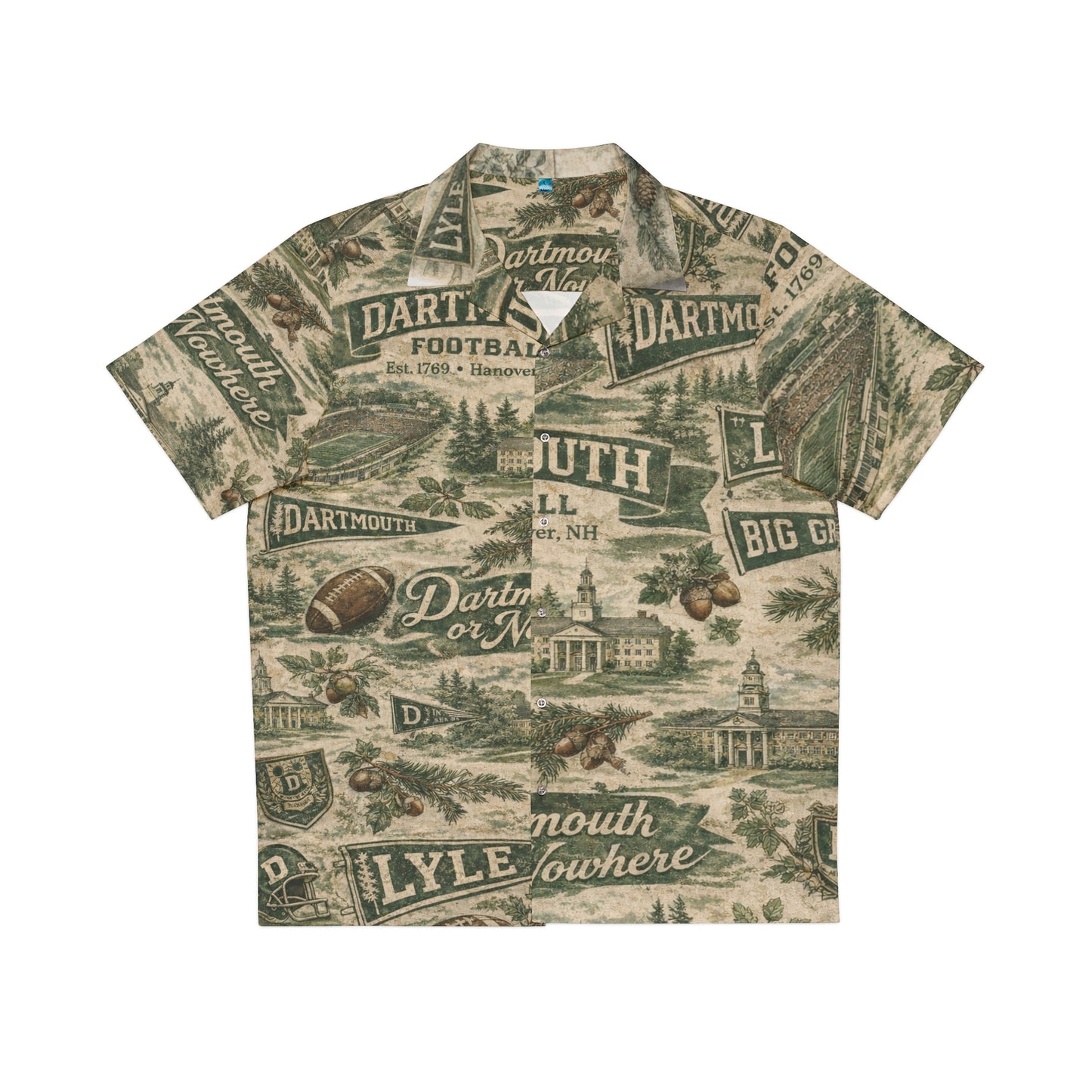 Men's Personalized Hawaiian College Shirt (AOP)