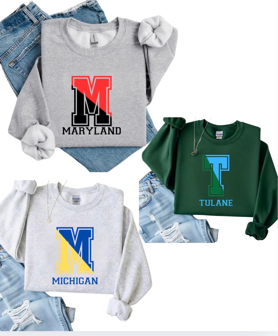 BIG varsity Letter Sweatshirt