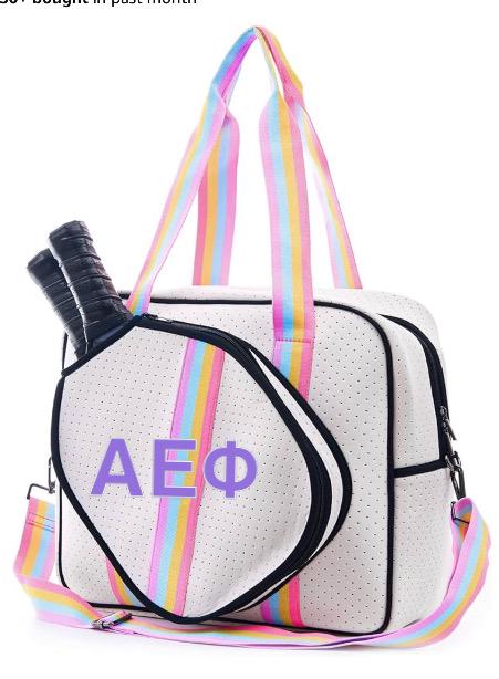 PERSONALIZED EMBROIDERED PICKLEBALL NEOPRENE TOTE