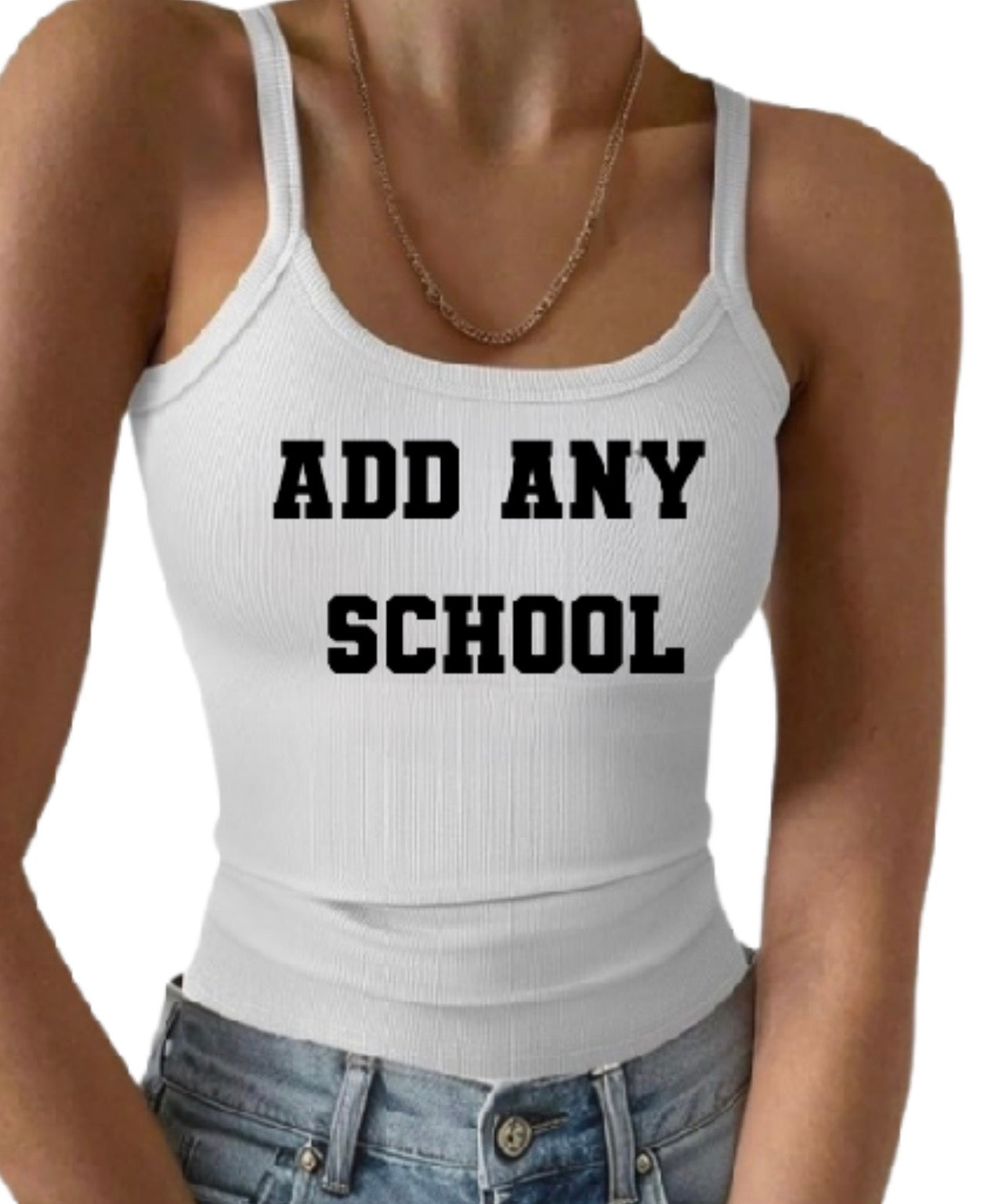 College Logo Spaghetti Tank