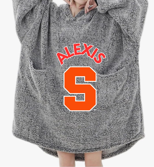 CUSTOM WEARABLE HOODED BLANKET