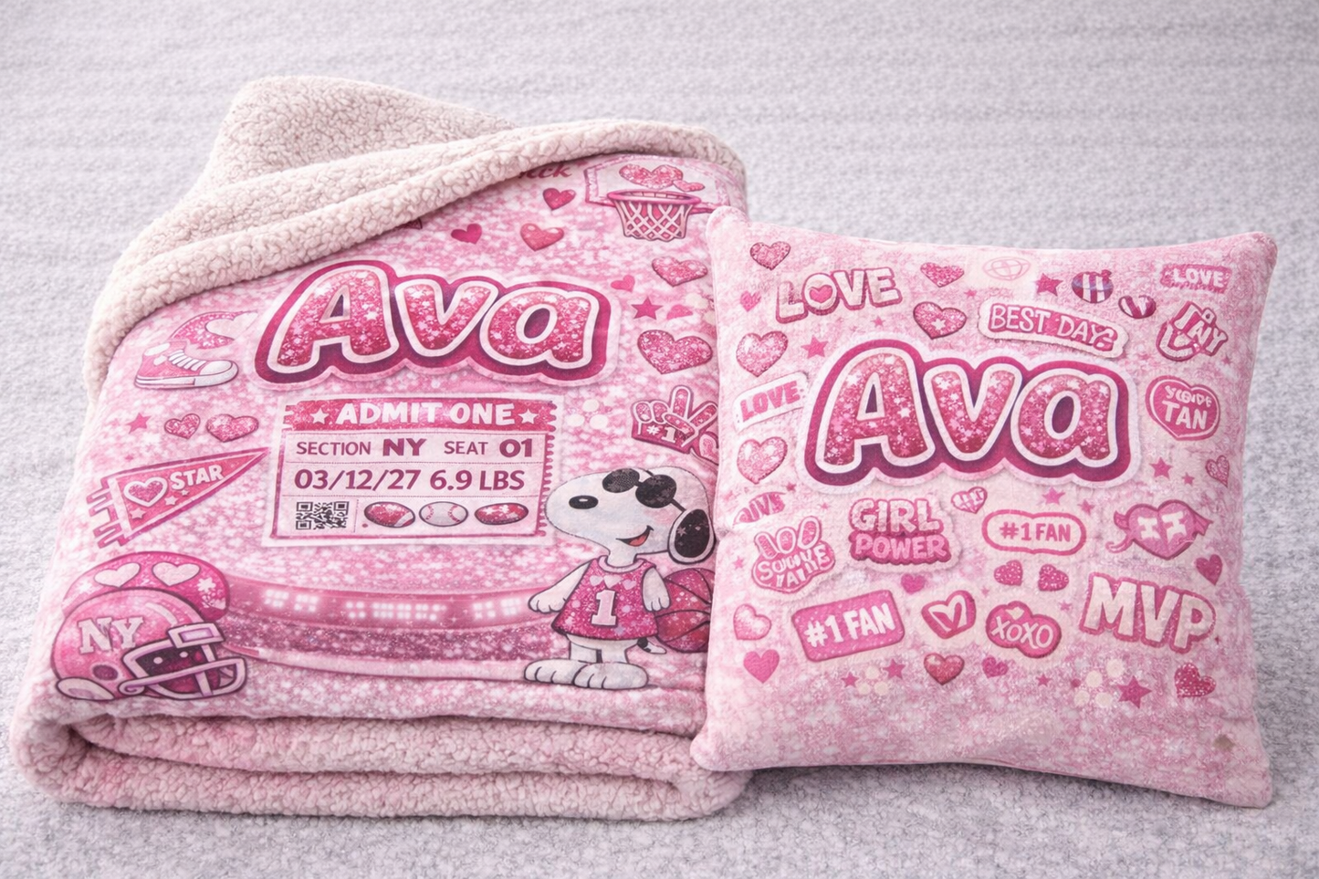 Personalized Baby Blankets, camp blankets, college blankets   Design your theme - The perfect gift