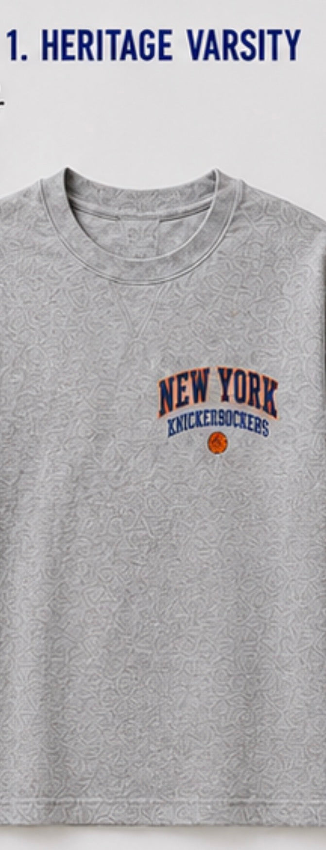 Vintage  Retro Knick5 men’s crew neck tshirts  ….customize your own phrase or name