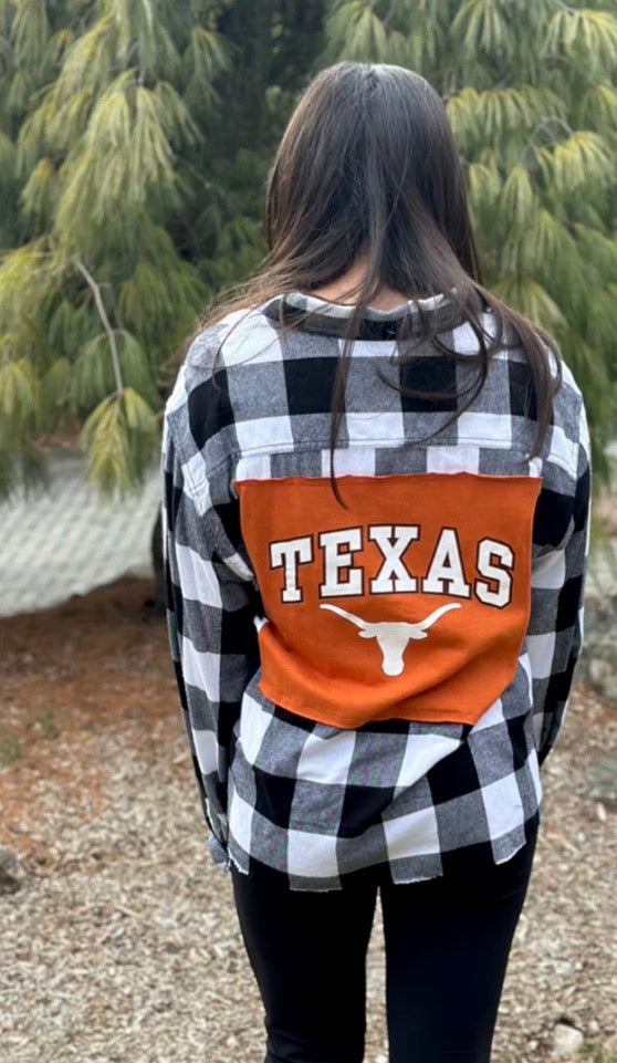 PATCHED VINTAGE COLLEGE FLANNELS