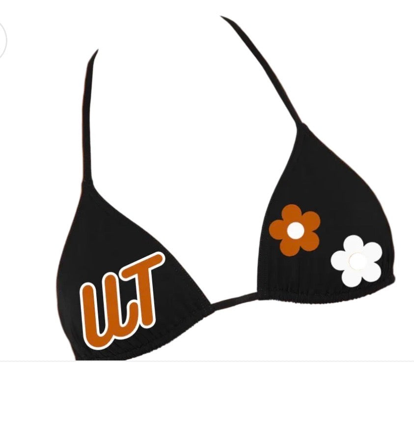 Design your own tailgate college bikini (Triangle top and bottom)