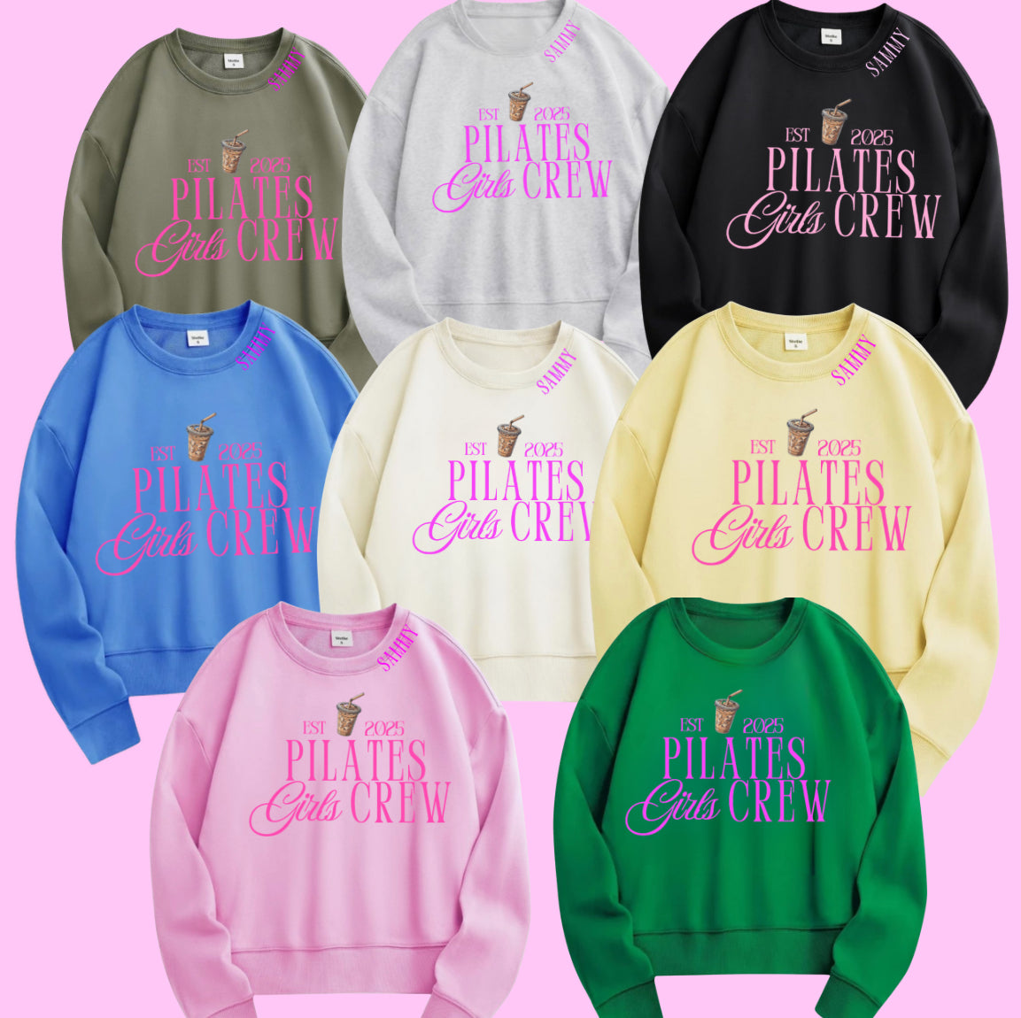 PILATES GIRLS CREW OVERSIZED SWEATSHIRT