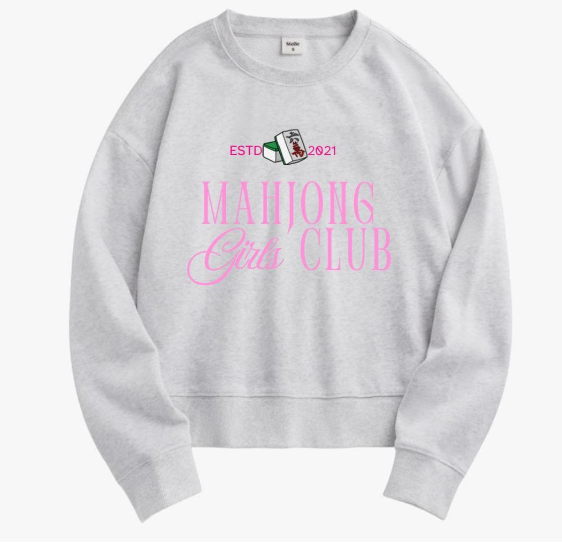 MAHJONG GIRL CLUB OVERSIZED SWEATSHIRT