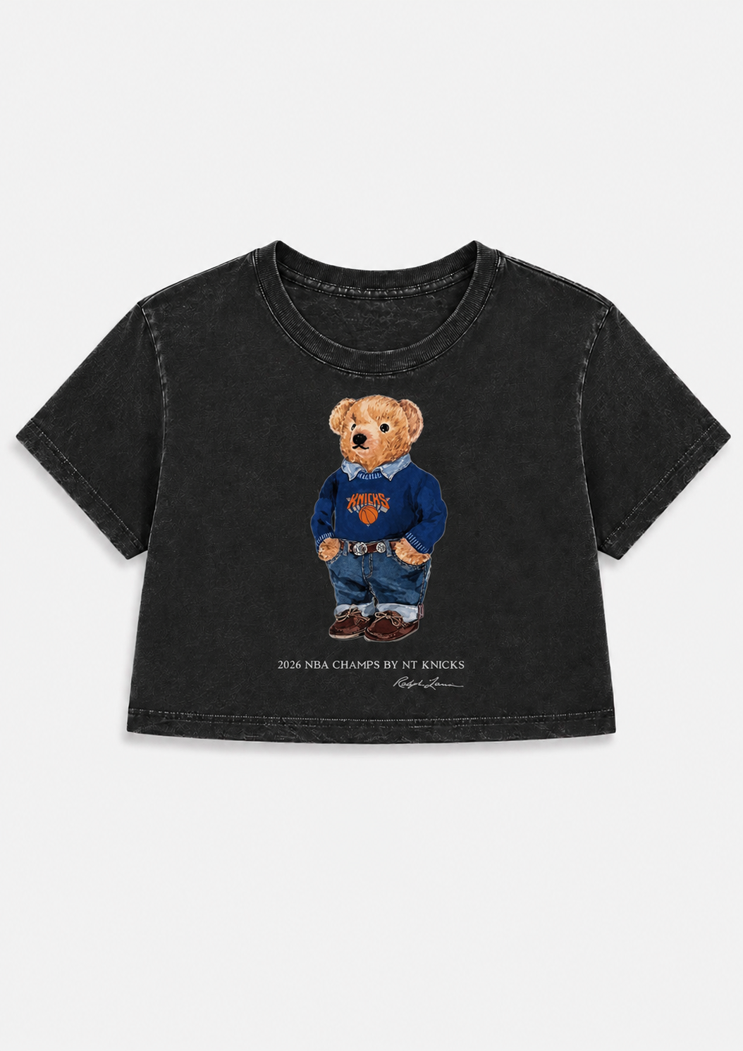 Knicks or any team  BEAR SWEATSHIRT OR tank top or tee adults. Kids, infants