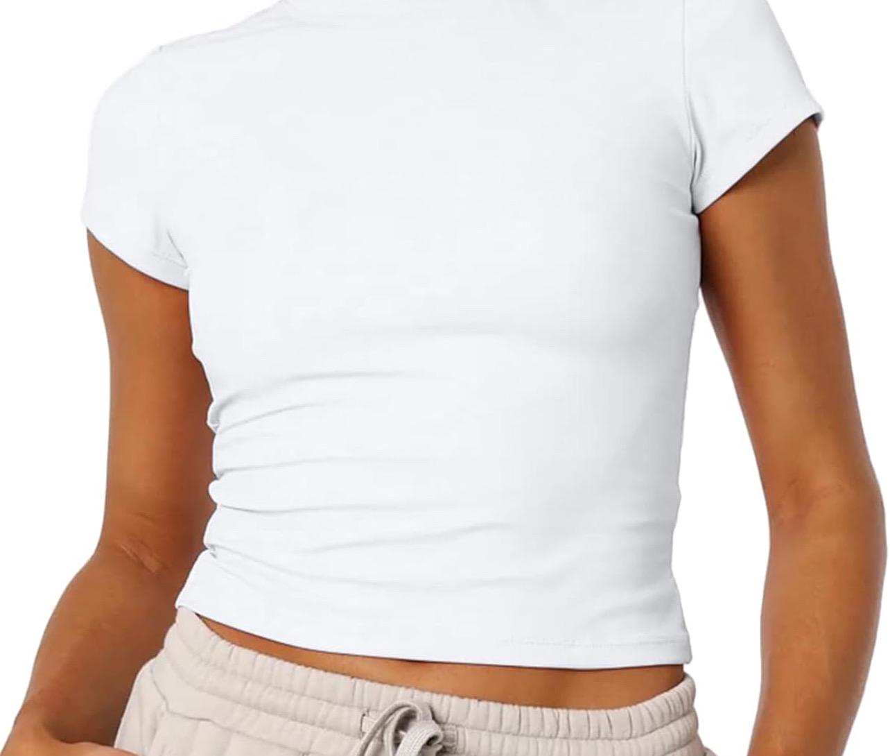 CUSTOM CROPPED BABY TEE COLLEGE SPORT TEAM CAMP LOGO ADULT & KID