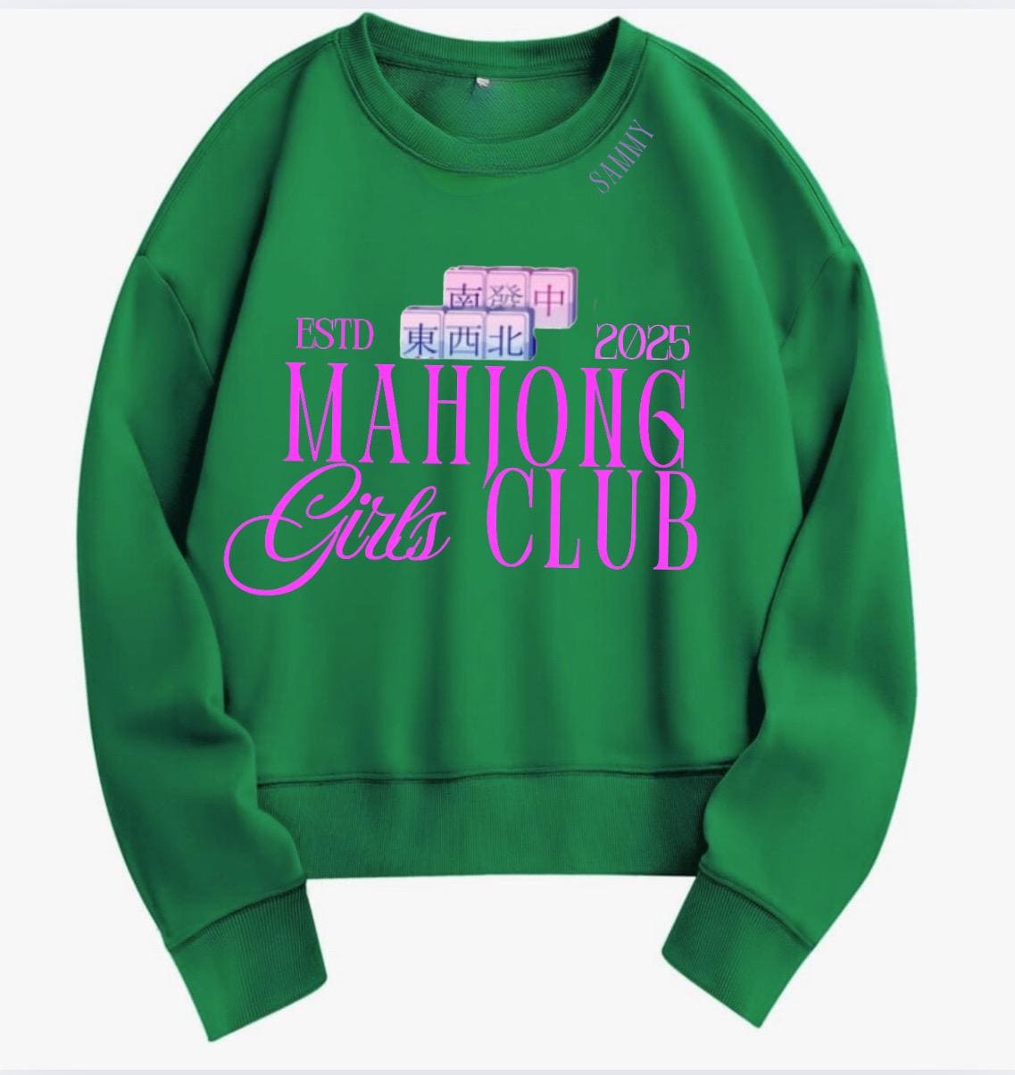 MAHJONG GIRL CLUB OVERSIZED SWEATSHIRT