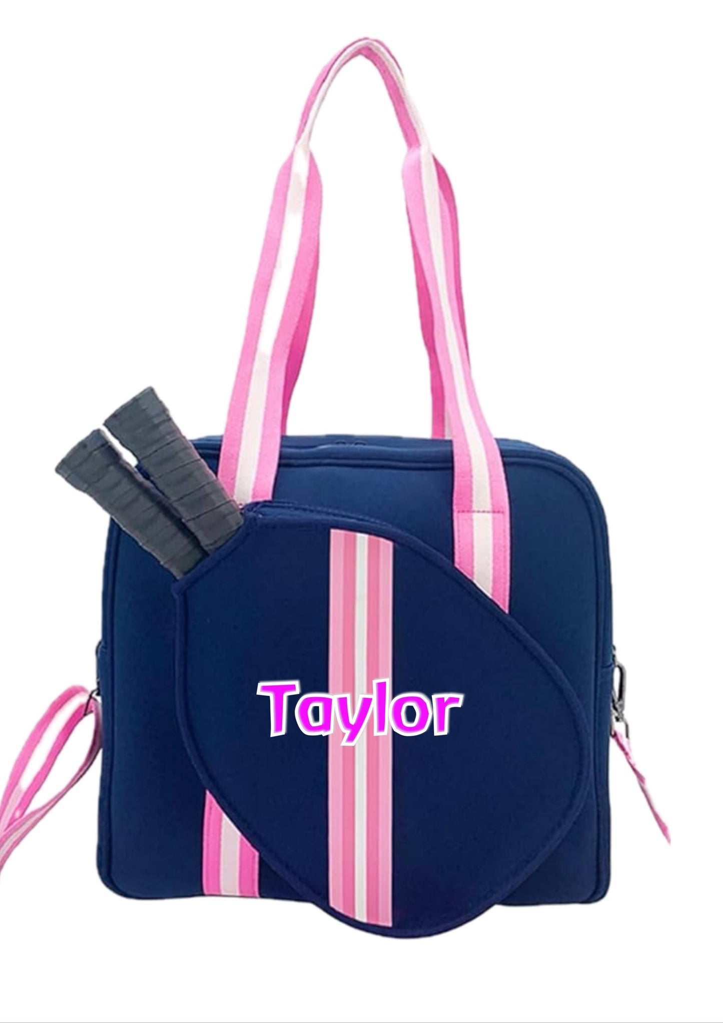 PERSONALIZED EMBROIDERED PICKLEBALL NEOPRENE TOTE