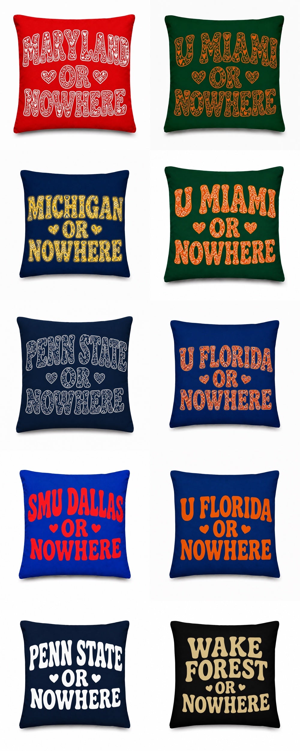 “Any Name or Nowhere” pillow