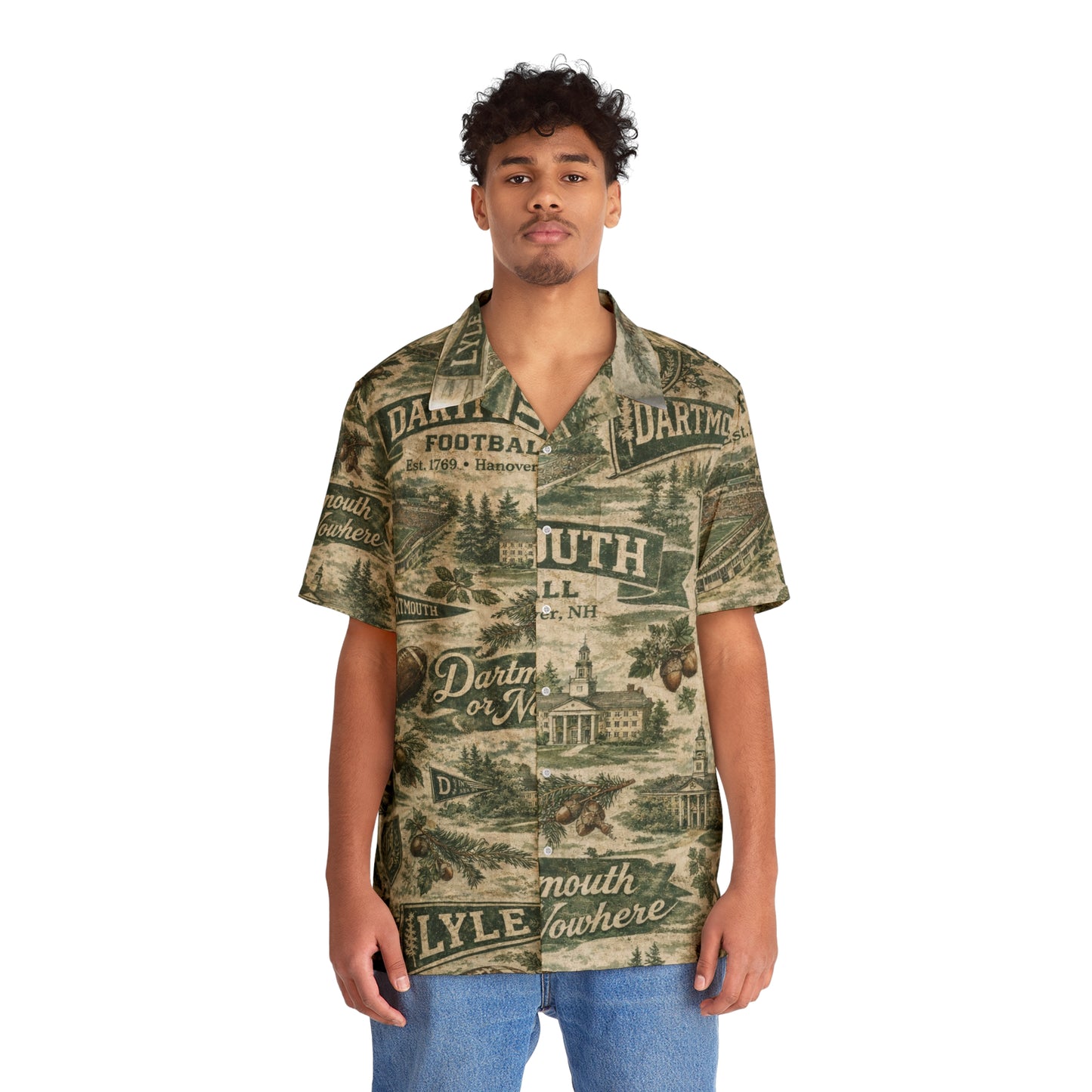 Men's Personalized Hawaiian College Shirt (AOP)