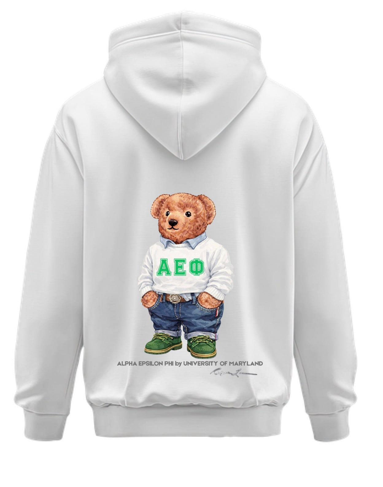 CUSTOM SET SORORITY BEAR PULLOVER Sweatshirt and Sweatpant set