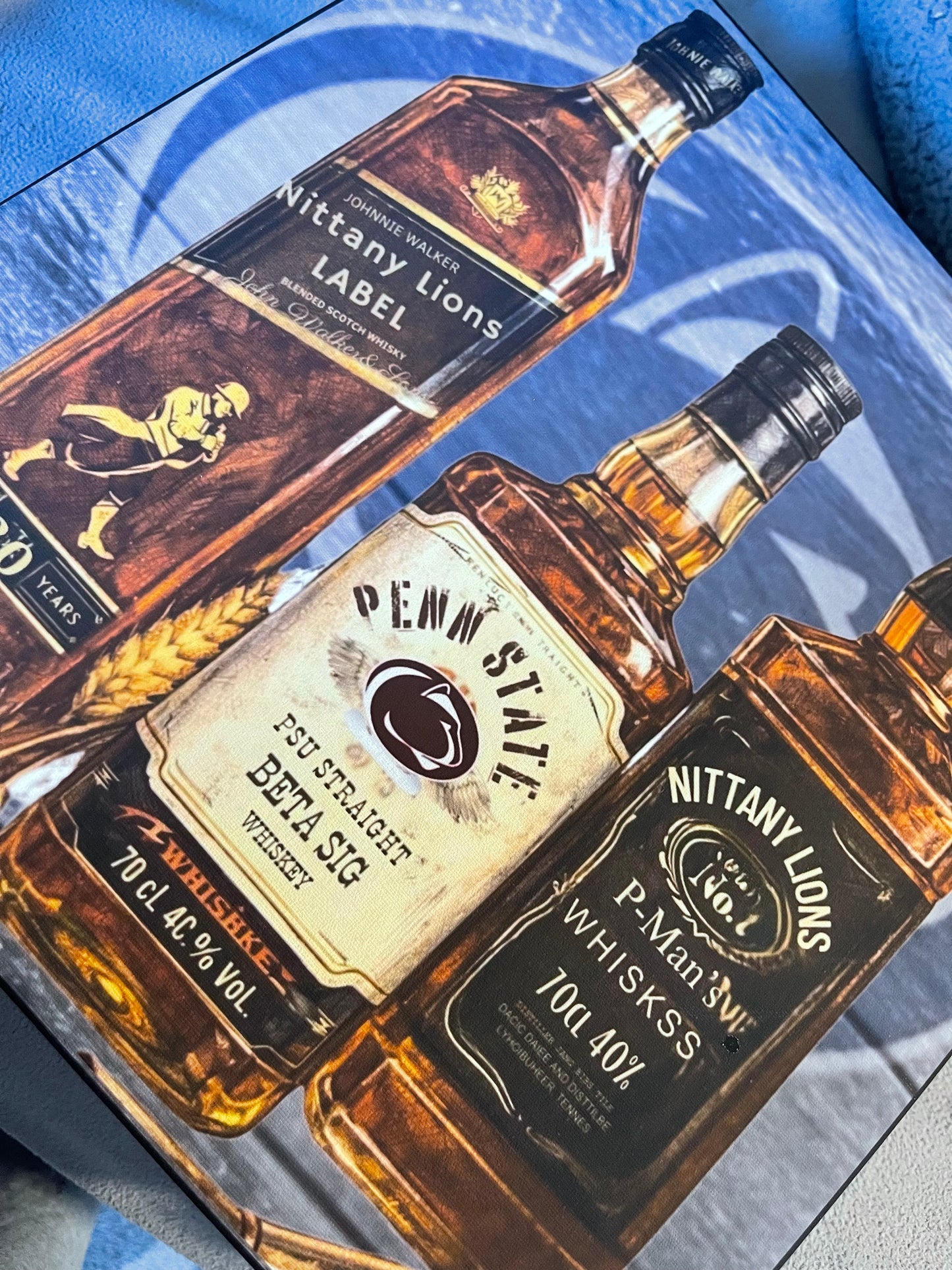 Bourbon Whiskey Artwork Mixed Media College PRINT on paper / Dorm Decor and Graduation Gift