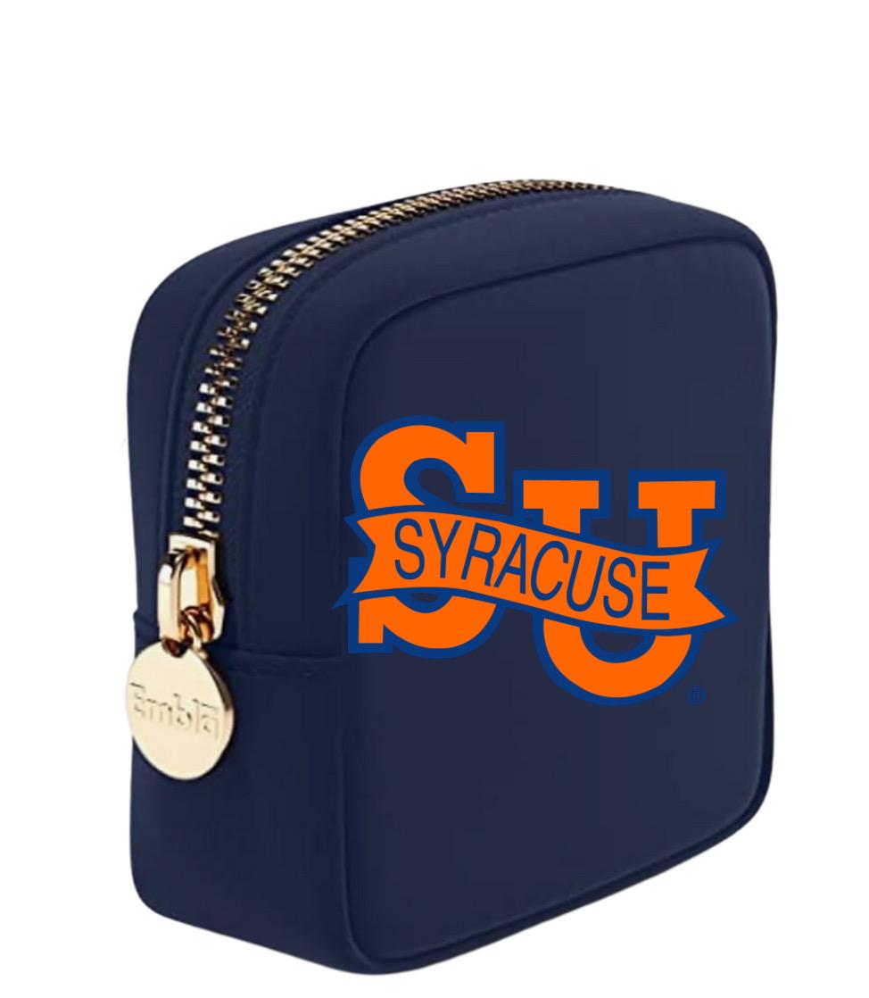 PERSONALIZED COLLEGE LOGO OR MONOGRAM MINI COSMETIC CASE