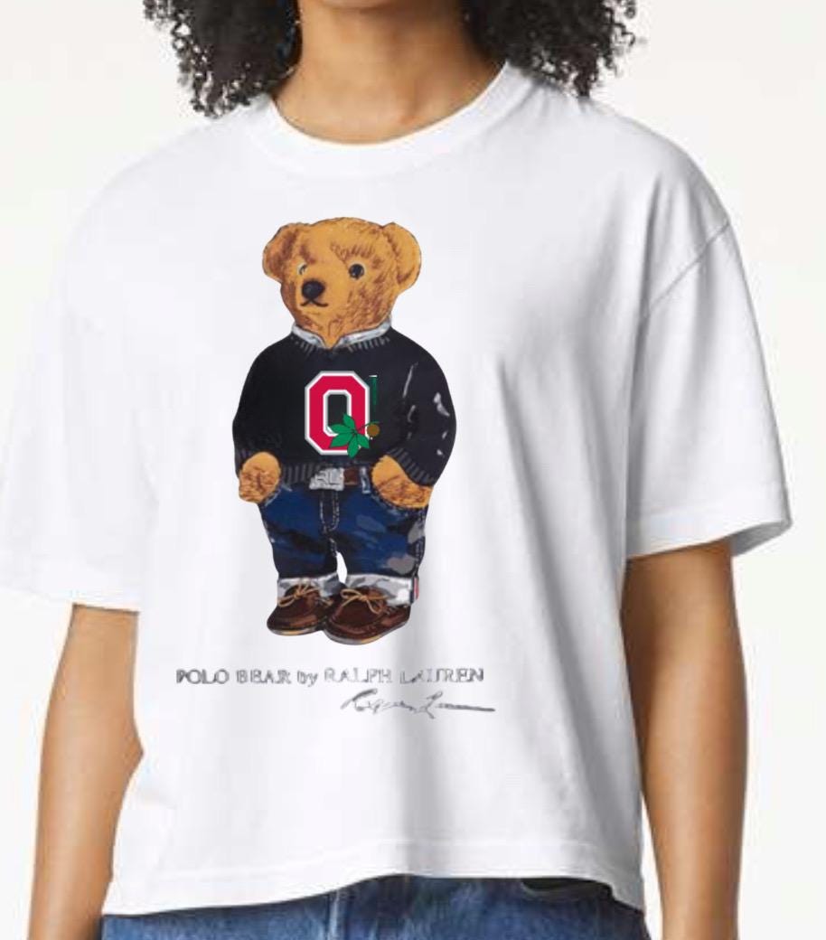 VINTAGE POLO BEAR CREW SWEATSHIRT COLLEGE
