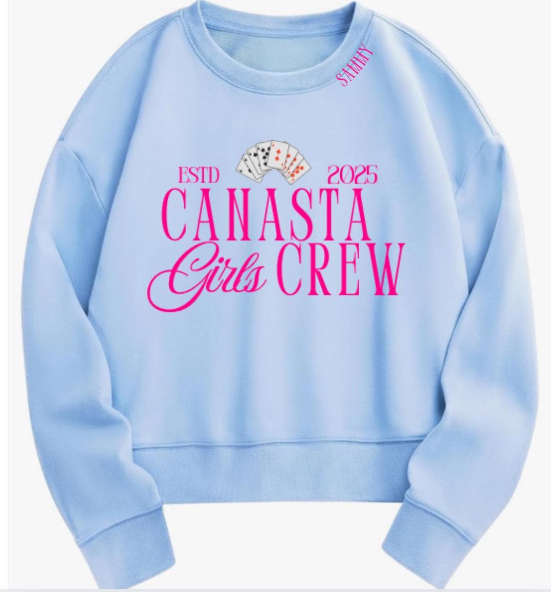 CANASTA GIRLS CREW OVERSIZED SWEATSHIRT