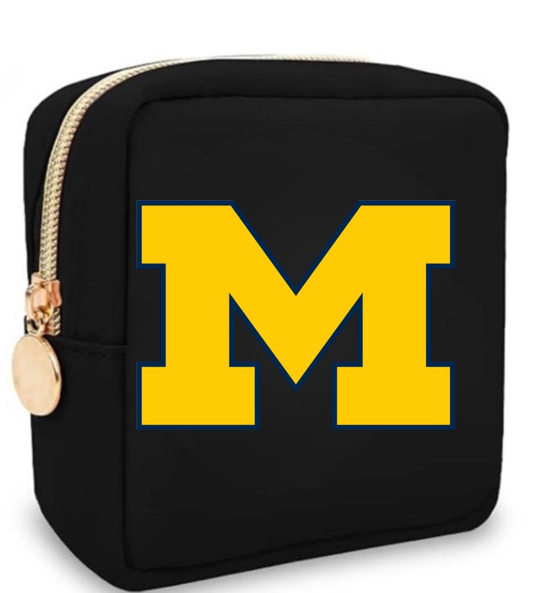 PERSONALIZED COLLEGE LOGO OR MONOGRAM MINI COSMETIC CASE