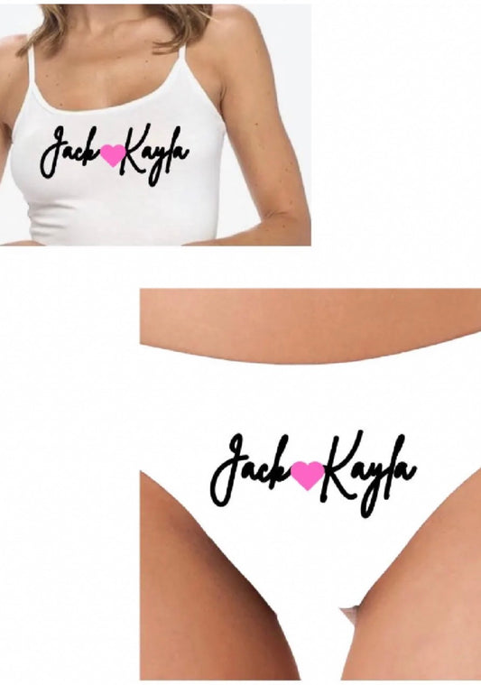 CUSTOM THONG OR CAMI SET