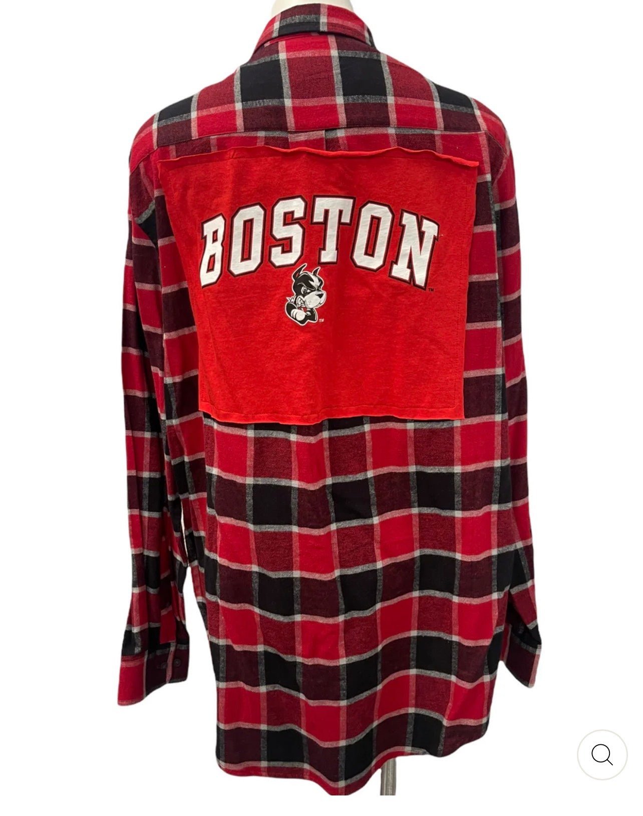 PATCHED VINTAGE COLLEGE FLANNELS