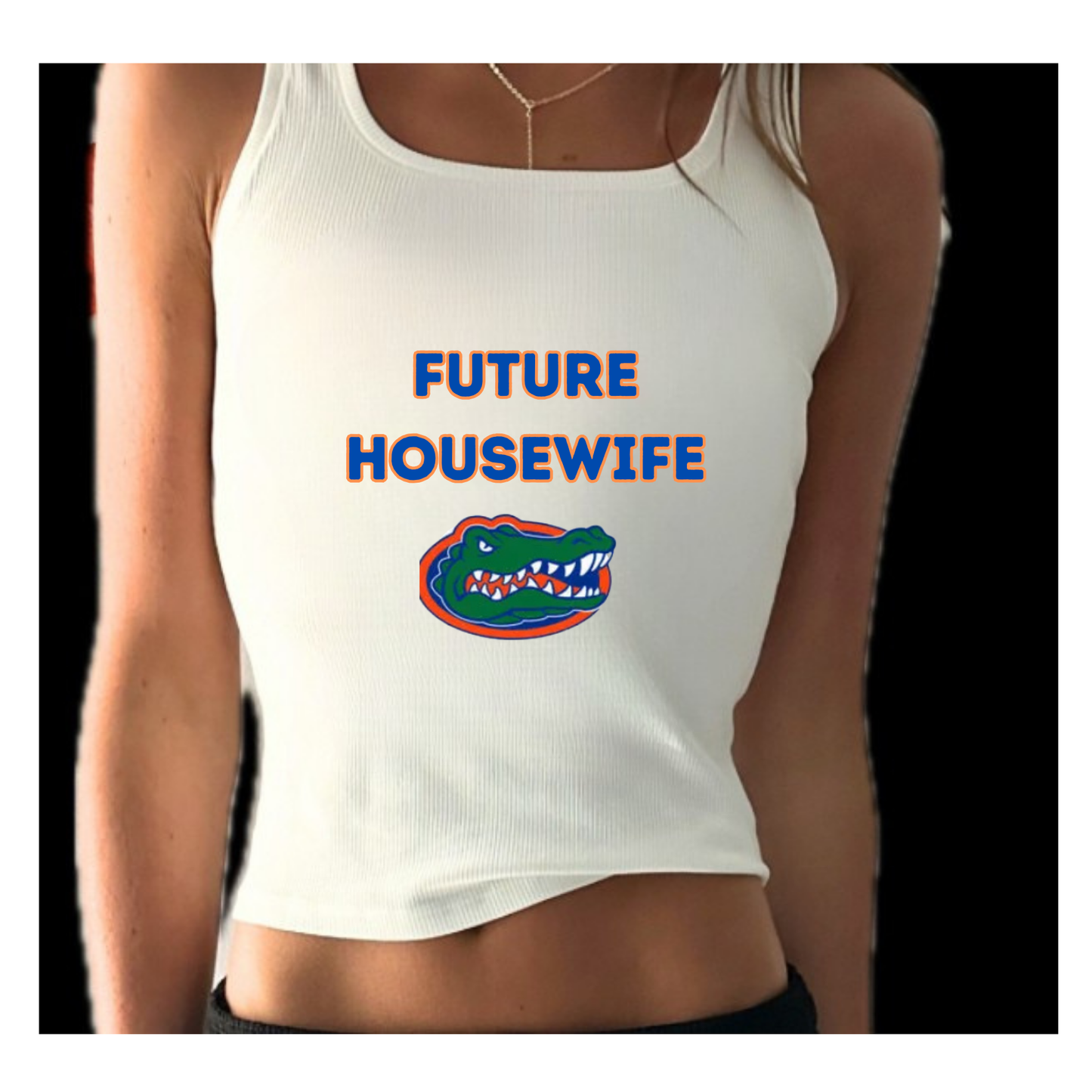 "FUTURE HOUSEWIFE" CROPPED TANK