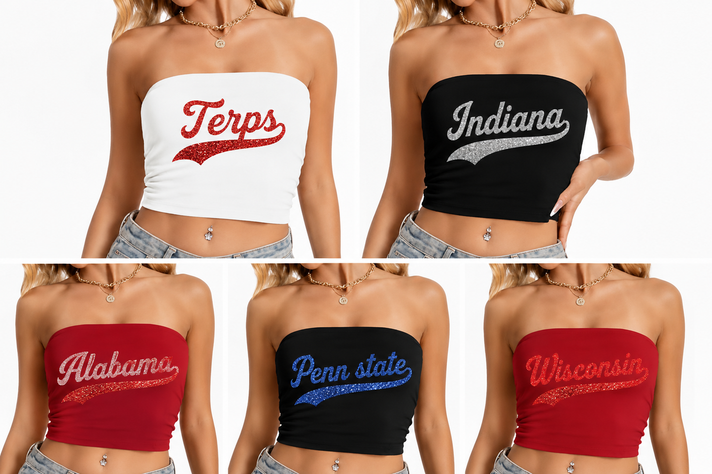 Tube Top Gameday - Glitter