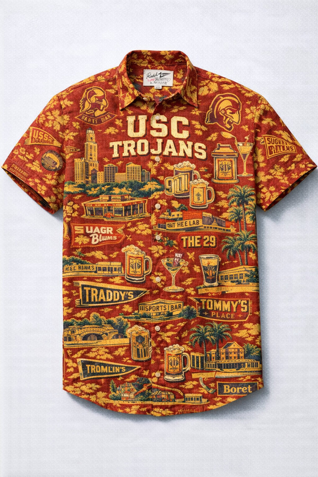 Men's Personalized Hawaiian College Shirt (AOP)
