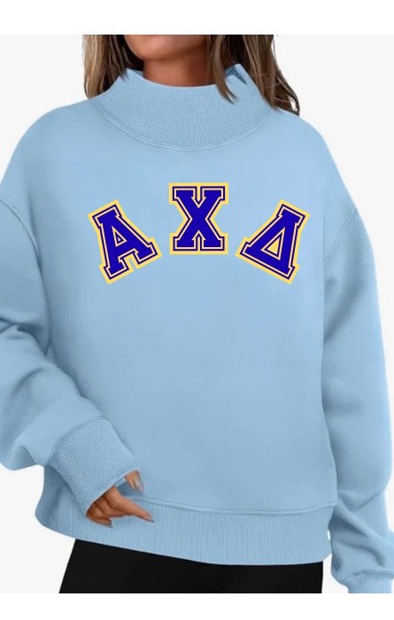 MOCK NECK OVERSIZED SWEATSHIRT PARKE STYLE CUSTOMIZABLE
