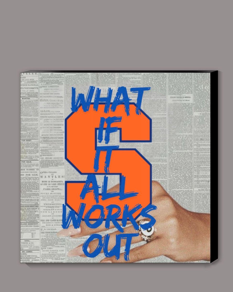 Wall Decor College, home  or Apt mixed media canvases Fully Customizable add name, college, grad year  upgrade to  glitter resin or canvas only