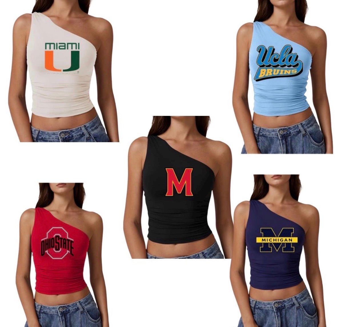 1 Shoulder gameday college tank