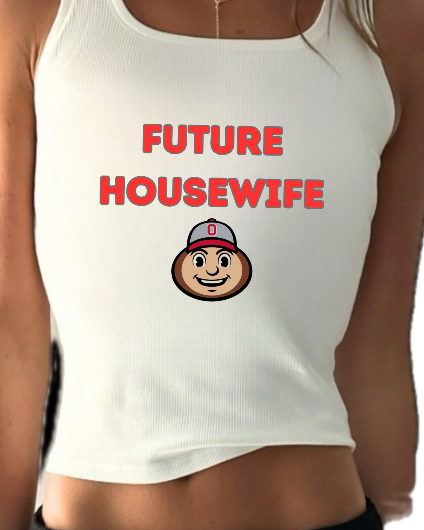 "FUTURE HOUSEWIFE" CROPPED TANK