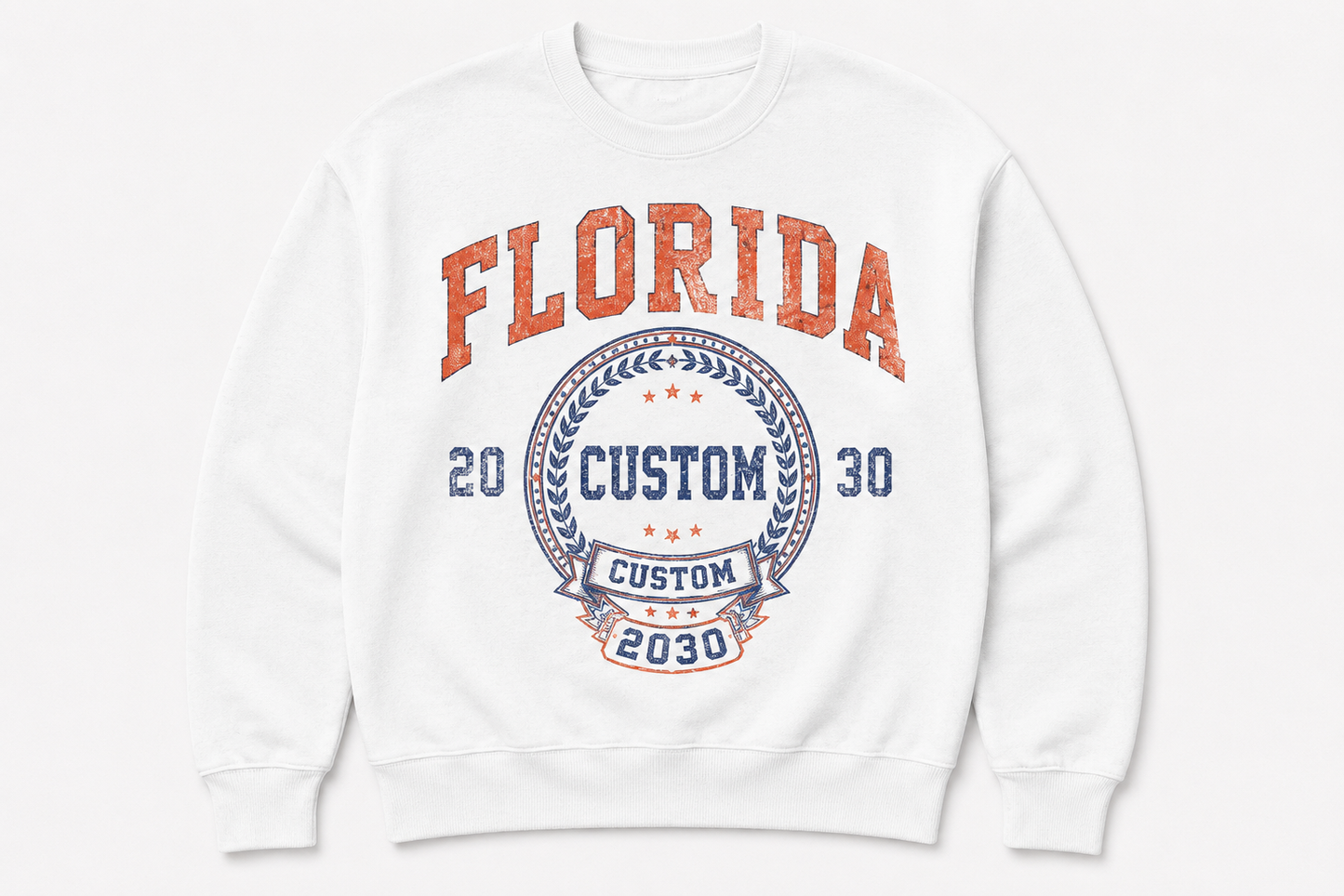 Vintage College Washed Crewneck Sweatshirt, Cropped  Raw Hem Sweatshirt, Retro University Crew Neck, Oversized Campus Pullover, Trendy