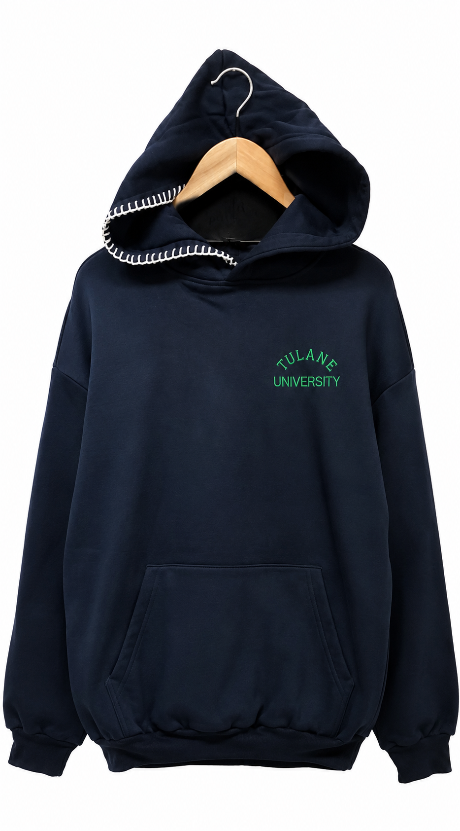Custom College Hoodie with handstitch detail