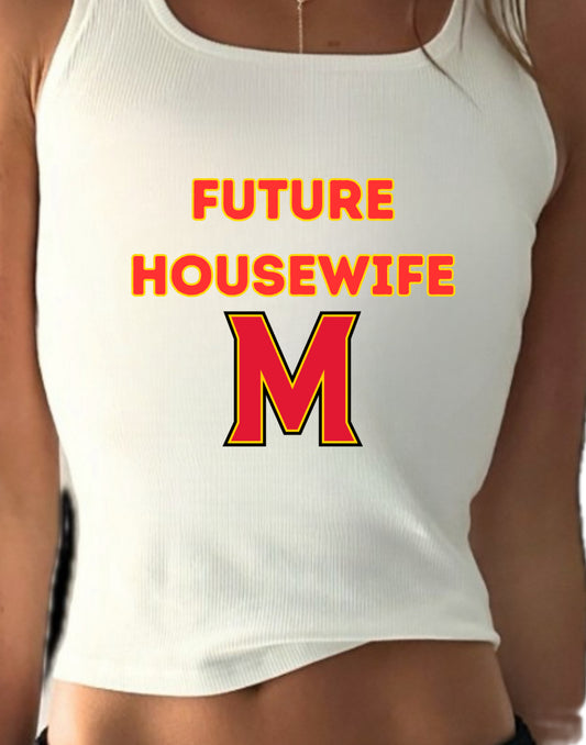 "FUTURE HOUSEWIFE" CROPPED TANK
