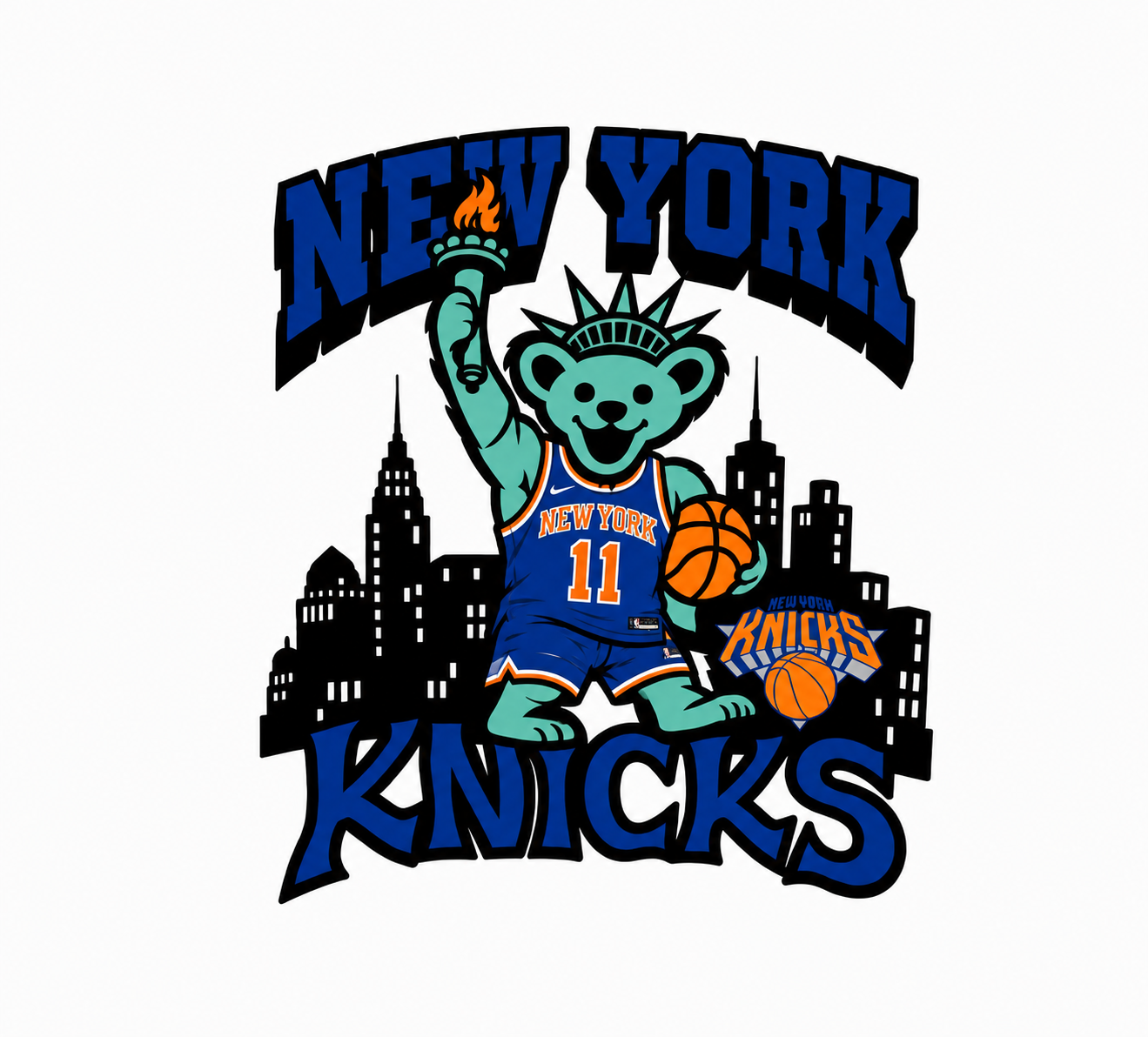Knicks or any team  Grateful Dead Statue of Liberty shirt
