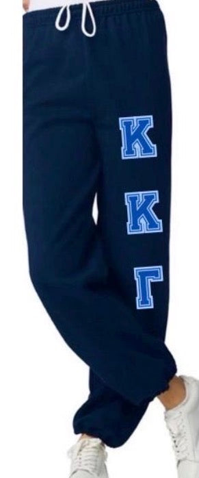 CUSTOM WIDE LEG SWEATPANTS SORORITY, COLLEGE, CAMP, TEAMS