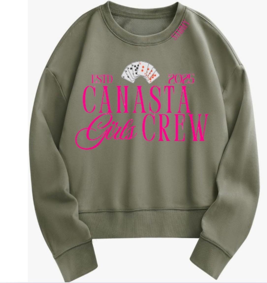CANASTA GIRLS CREW OVERSIZED SWEATSHIRT
