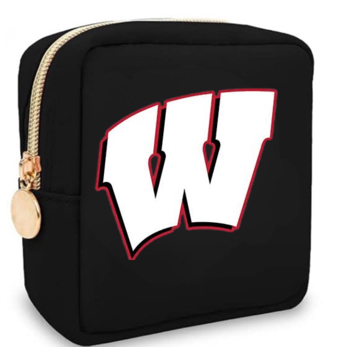 PERSONALIZED COLLEGE LOGO OR MONOGRAM MINI COSMETIC CASE