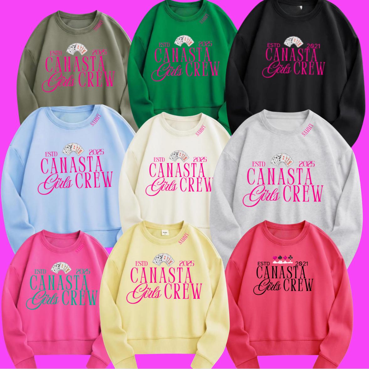 CANASTA GIRLS CREW OVERSIZED SWEATSHIRT